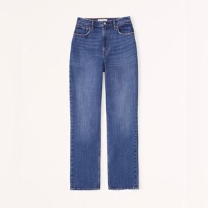 A&F Curve Love Ultra High Rise 90s Straight Jean 27